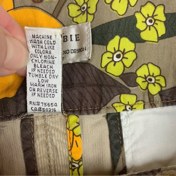 Abercrombie & Fitch y2k women's size 2 xs Tan Cargo Skirt mini Fit corduroy - Picture 4 of 11